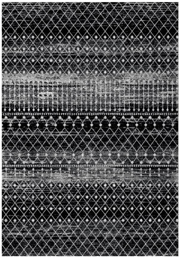 Wilton-teppe - Stella (svart/hvit) (Størrelse: 160 x 230 cm)