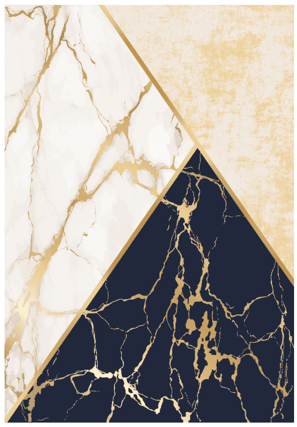 Wilton-teppe - Canelli (beige/hvit/blå) (Størrelse: 160 x 230 cm)