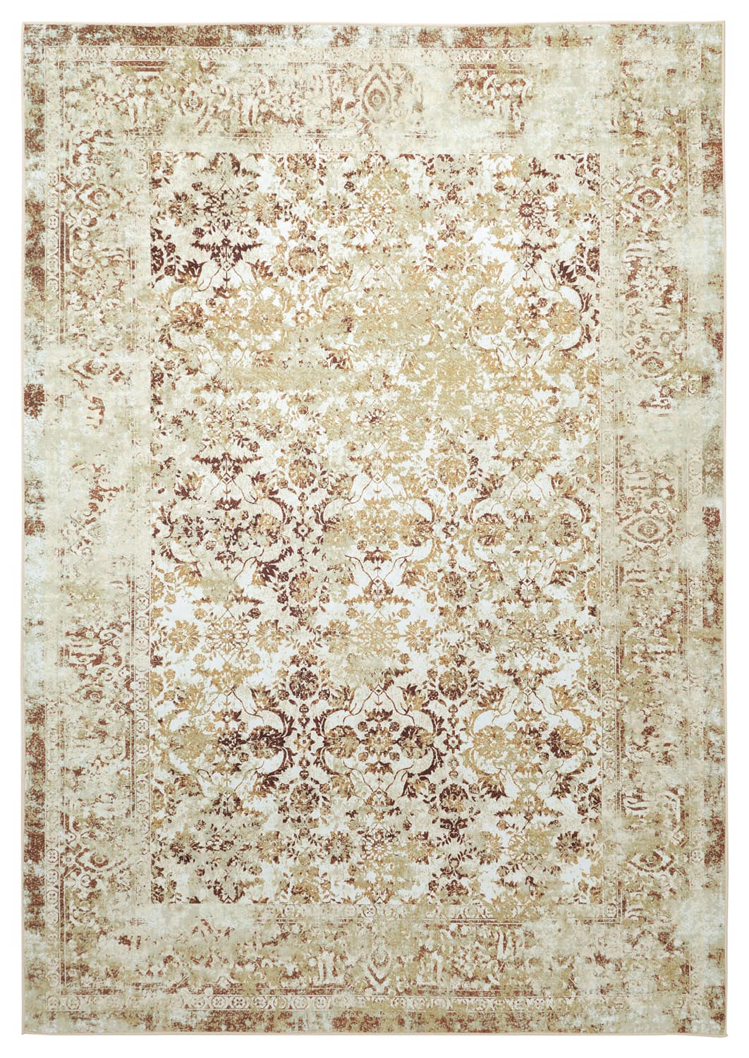 Wilton-teppe - Denizli (beige) (Størrelse: 160 x 230 cm)