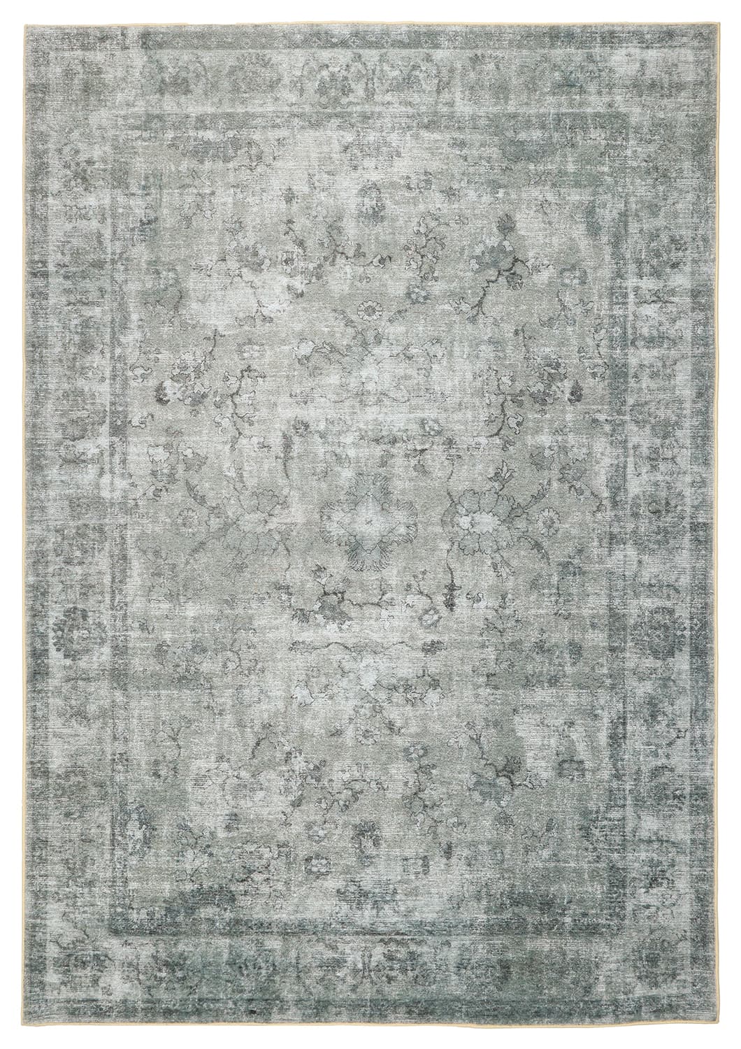 Wilton-teppe - Gombalia (grå) (Størrelse: 200 x 280 cm)