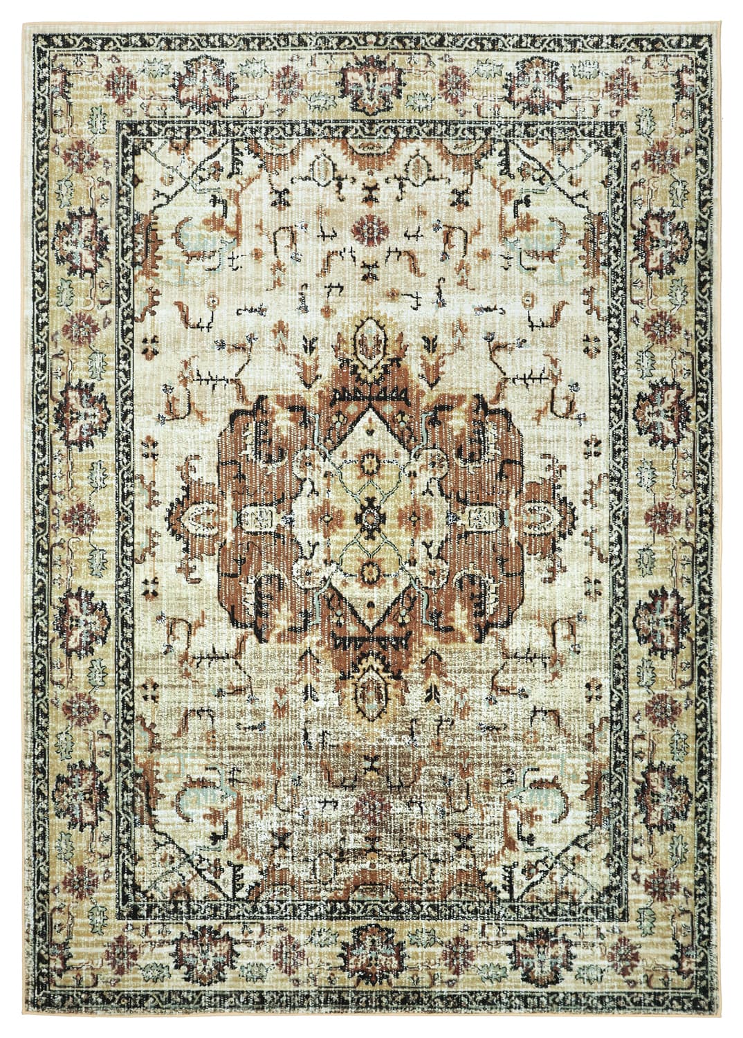 Wilton-teppe - Siliana (beige) (Størrelse: 200 x 280 cm)
