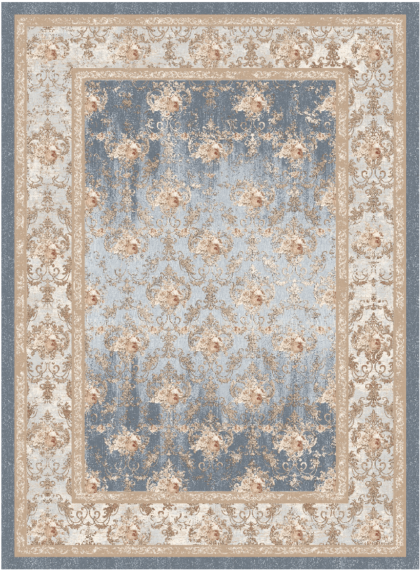 Wilton-teppe - Zafer (grå/beige) (Størrelse: 200 x 280 cm)